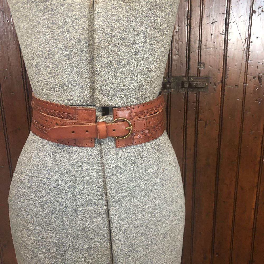 Anthropologie Leather Belt L